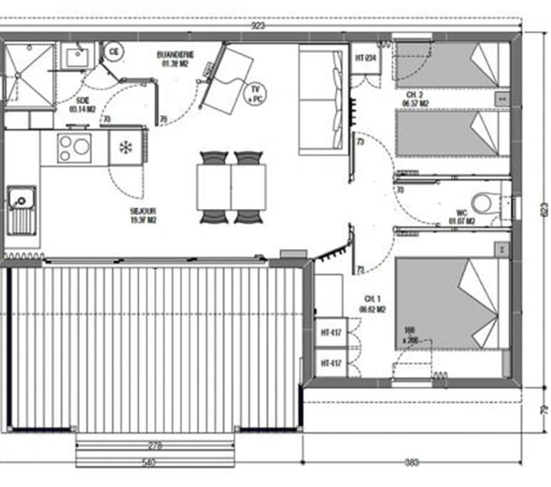 ז'ולוביל-לה-פאן Cottage Dans Parc Residentiel De Loisirs, Piscine, 150M De La Mer מראה חיצוני תמונה